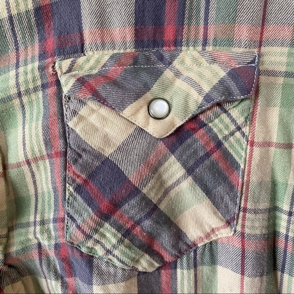 American Living Flannel Button Up - Picture 5 of 7